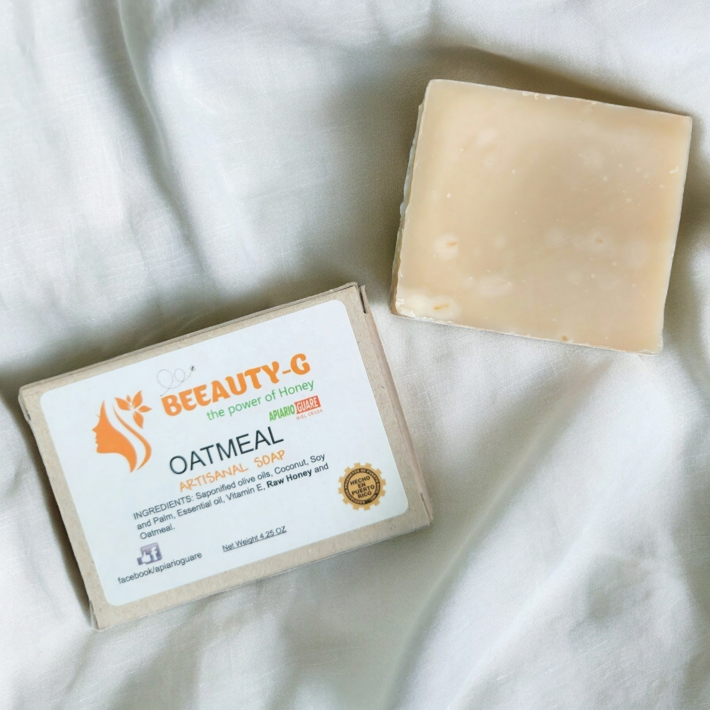 Jabón con Miel y Avena | 4.25 oz