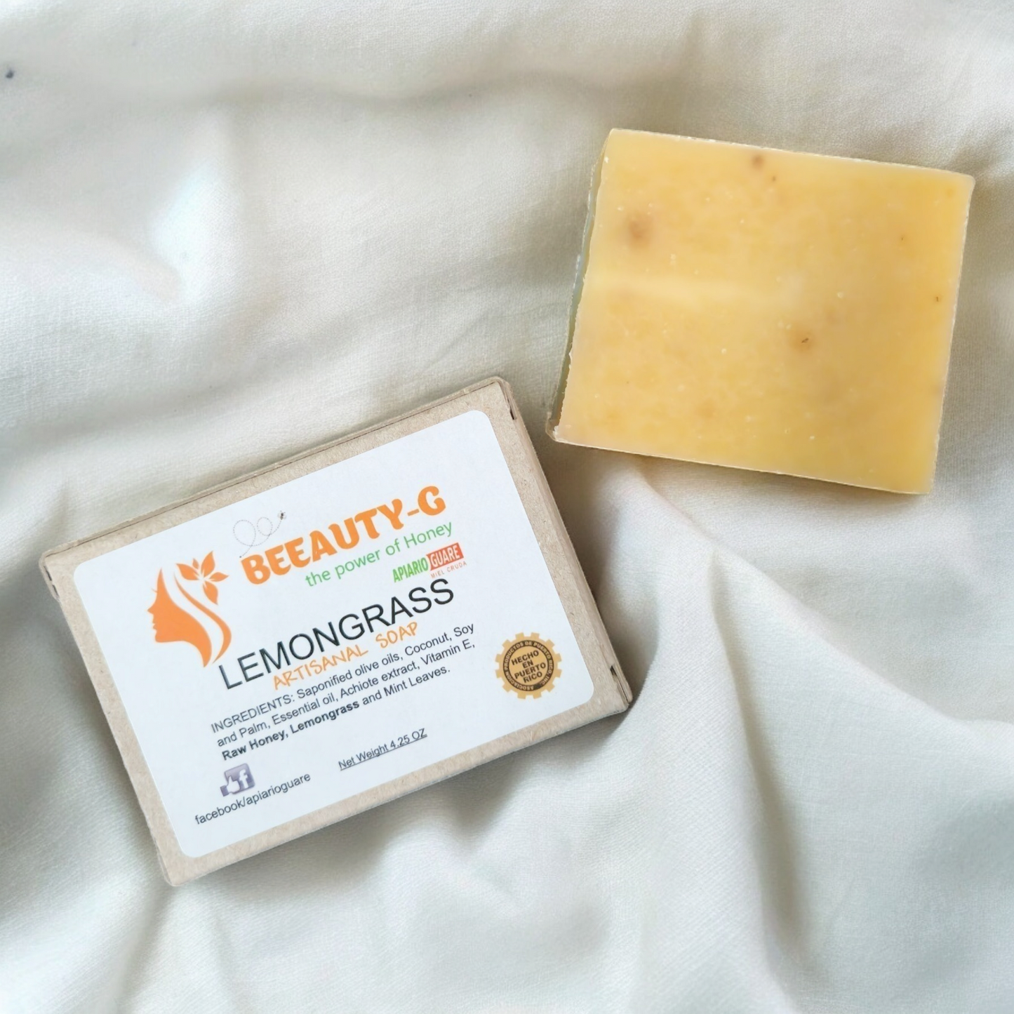 Jabón con Miel y Limoncillo | 4.25 oz