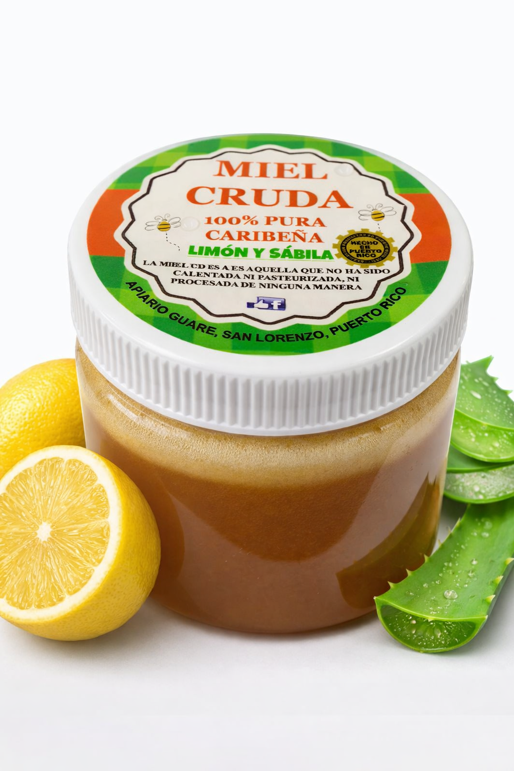 Miel con Limón y Sábila | Envase 12oz