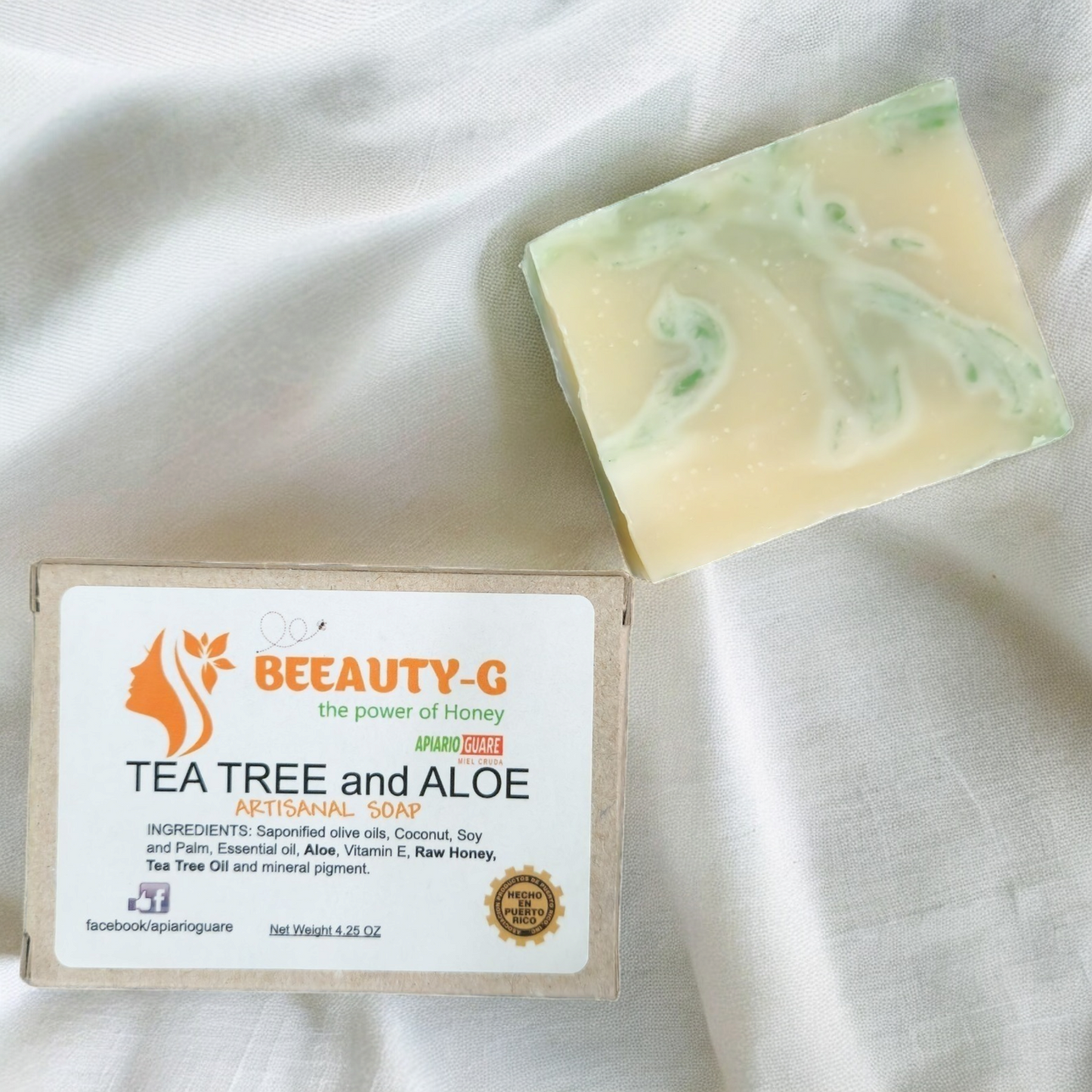 Soap with Honey, Tea Tree Oil and Aloe Vera | 4.25oz